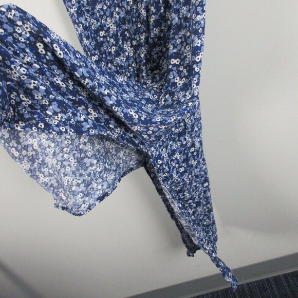 Seraphine Maternity Nursing Blue 4 Floral Contrast Maxi Dress Sleeveless 248 - Picture 5 of 10